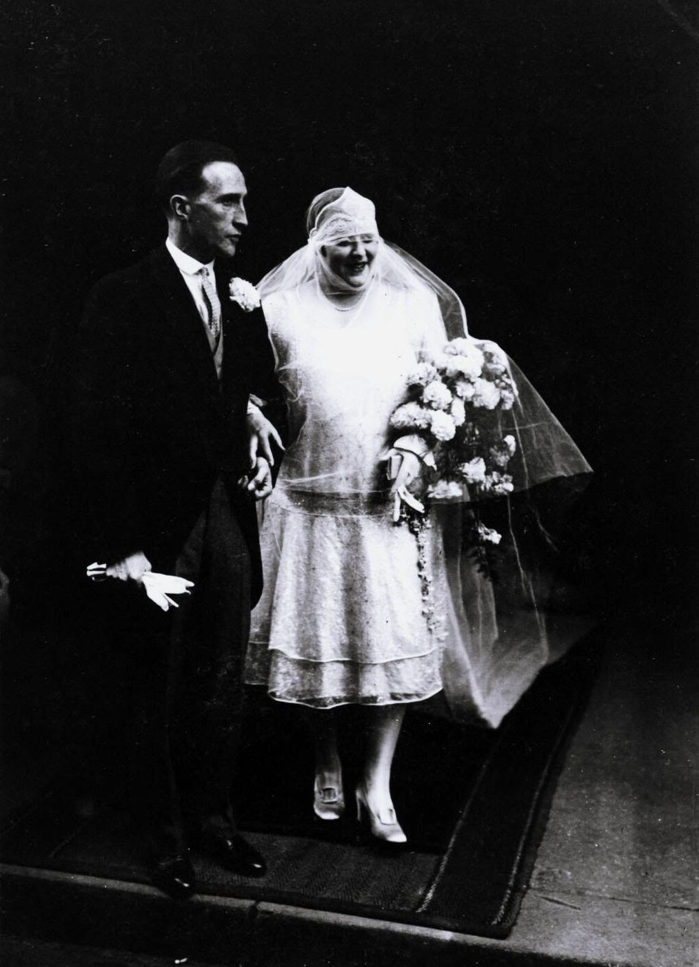 Photograph of Marcel Duchamp with his bride, Lydia Levassor Marcel Duchamp,...