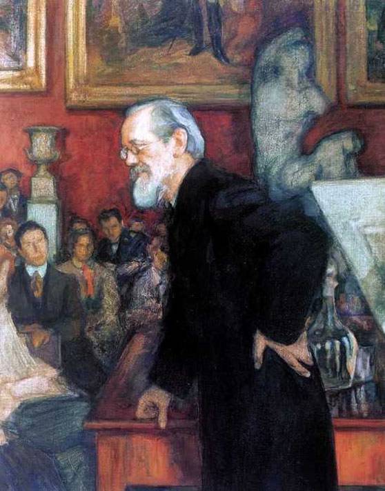 Портрет историка В.О.Ключевского. 1909